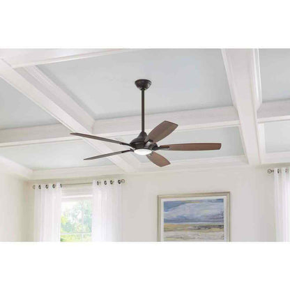 Home Decorators Petersford 56 in. Integrated LED Oil Rubbed Bronze Ceiling Fan