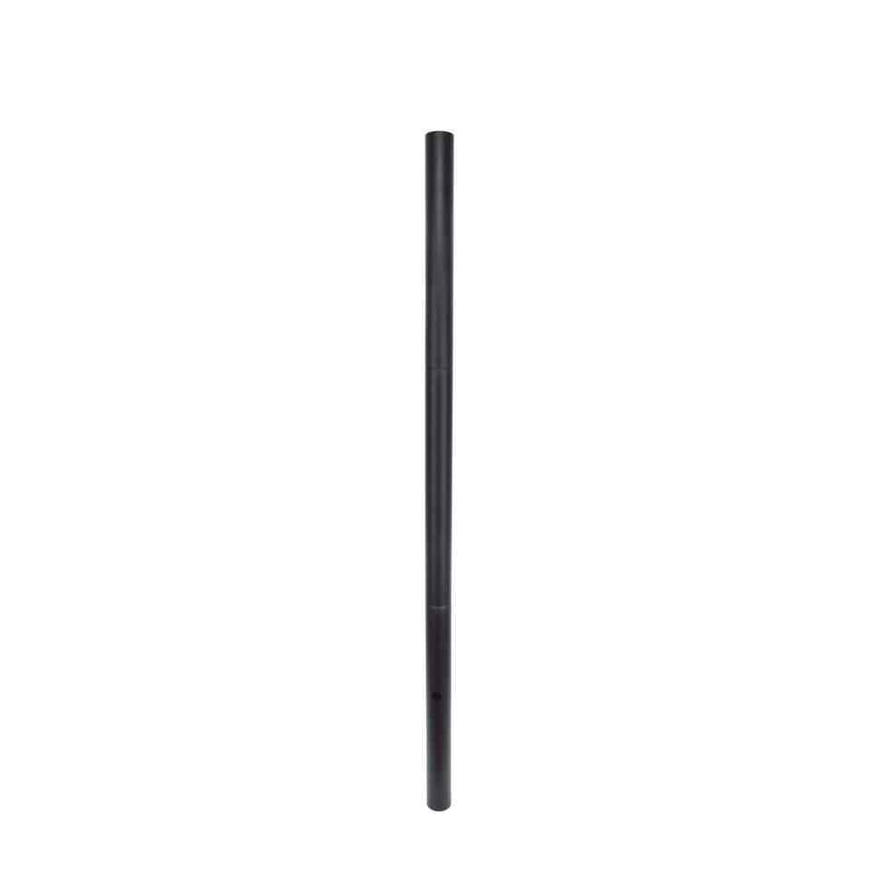 LUTEC 80 in. Black Outdoor Direct Burial Aluminum Lamp Post 9706502012
