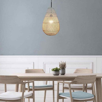 Bel Air Lighting Bernice 11.75 in. 1-Light Black Bohemian Hanging Pendant Light