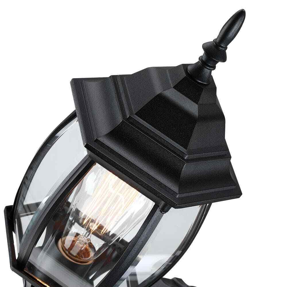 Hukoro 1-Light 16.85-in Matte Black Outdoor Wall Lantern Sconce F14491-WL-BK