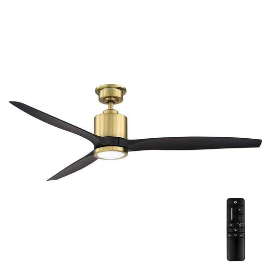 Home Decorators Triplex 60 in. LED Brushed Bronze Ceiling Fan w/ Light YG749-BRB