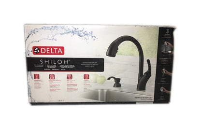 Delta Shiloh Single-Handle Pull-Out Sprayer Kitchen Faucet w/ ShieldSpray