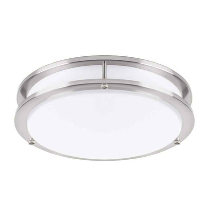 Hukoro Hanz 13 in. Brushed Selectable LED 2700K-5000K Flush Mount Ceiling Light