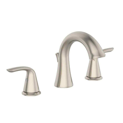 Glacier Bay Irena 8 in. Widespread 2-Handle Bathroom Faucet in Brushed Nickel