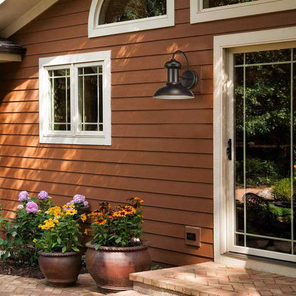 Globe Electric Jamenson Oil-Rubbed Bronze Farmhouse Indoor/Outdoor Wall Sconce