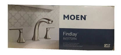 MOEN Findlay 8 in. Widespread 2-Handle Bathroom Faucet Brushed Nickel