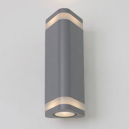 Artika Scintilly Gray Modern Outdoor Hardwired Light Wall Lantern Sconce