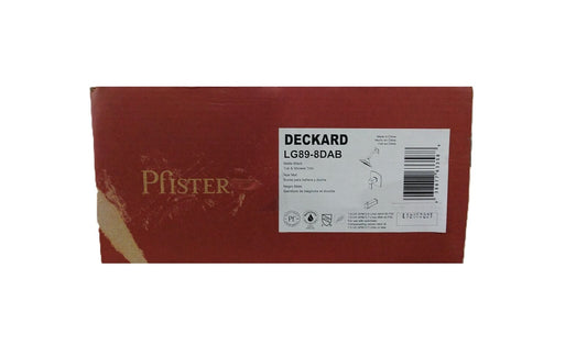 Pfister Deckard Tub and Shower Faucet Trim Kit in Matte Black Valve Not Included
