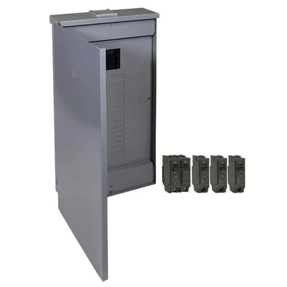 GE 200 Amp 32-Space 64-Circuit Main Breaker Outdoor Load Center Contractor Kit