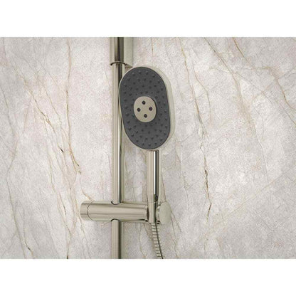 KOHLER Statement 3-Spray Wall Mount Handheld Shower Head in Polished Chrome