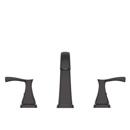 Glacier Bay Calandine 8 in. Widespread 2-Handle Bathroom Faucet in Matte Black