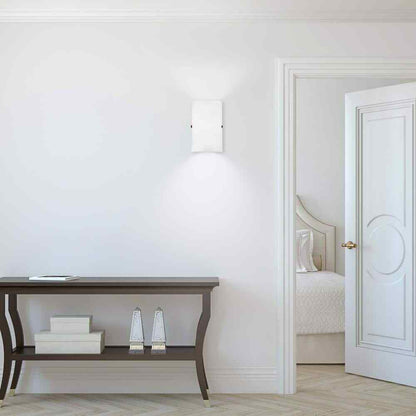 Eglo Troy 3 3 in. W x 11.8 in. H 1-Light Matte Nickel Wall Sconce w/ Glass Shade