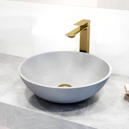 VIGO Dunn Single Handle Single-Hole Bathroom Vessel Faucet in Matte Brushed Gold