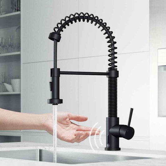 VIGO Edison Single Handle Pull-Down Sprayer Kitchen Faucet w/ Touchless Sensor