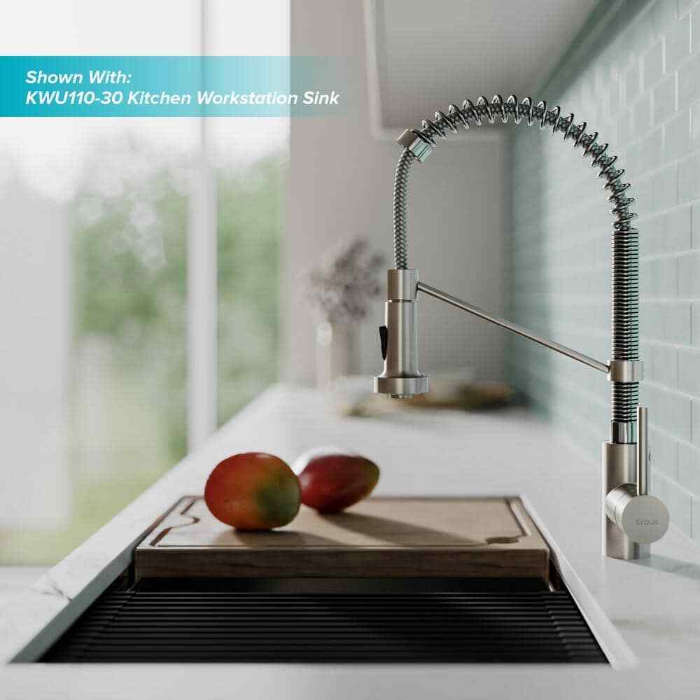 KRAUS Bolden Pull Down Sprayer Kitchen Faucet w/ Dual Function Sprayhead