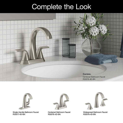 KOHLER Cursiva 24 in. Towel Bar in Vibrant Brushed Nickel