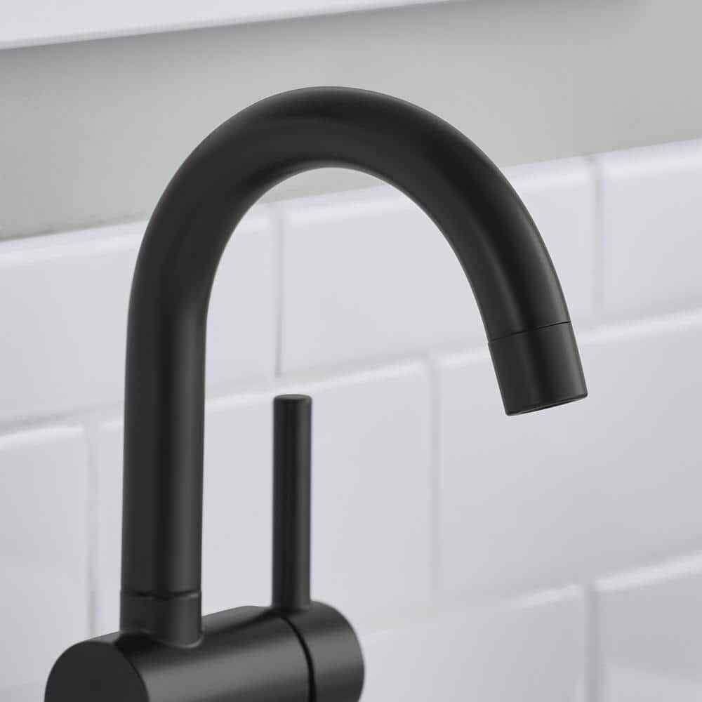 Glacier Bay Dorind Single Hole Single-Handle Deck Mount High-Arc Bathroom Faucet
