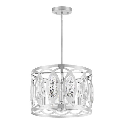 Home Decorators Westchester 3-Light Chrome Semi-Flushmount/Pendant Convertible