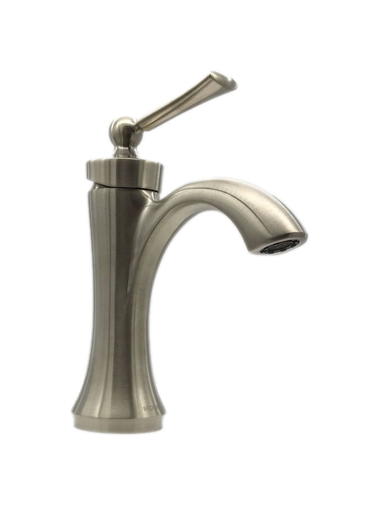 MOEN Wynford Single Hole Single-Handle High-Arc Bathroom Faucet Brushed Nickel