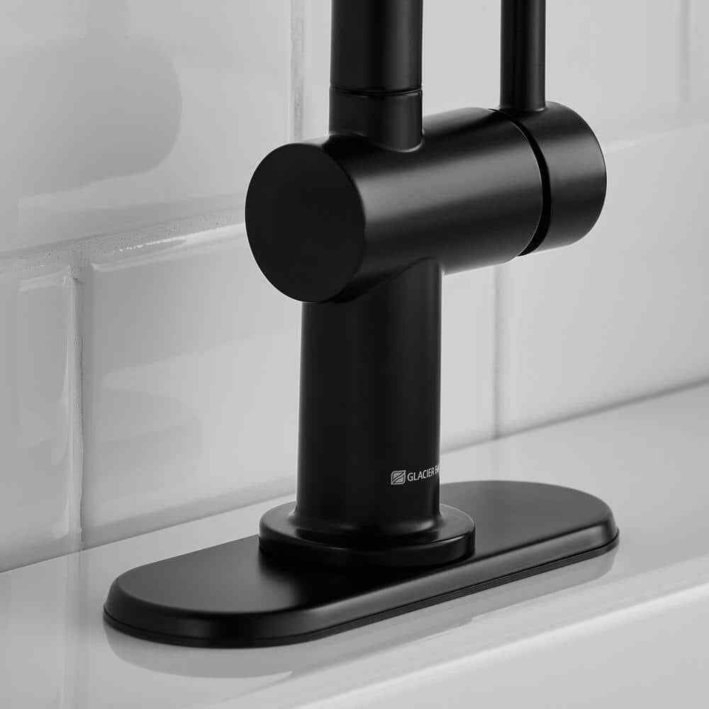 Glacier Bay Dorind Single Hole Single-Handle Deck Mount High-Arc Bathroom Faucet