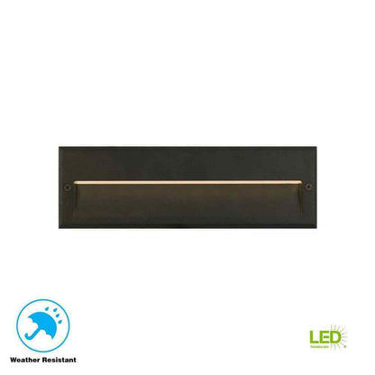 Hampton Bay Black Integrated LED Deck Light JAO2601L