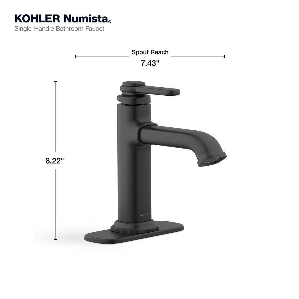 KOHLER Numista Single Hole Single-Handle Bathroom Faucet in Matte Black