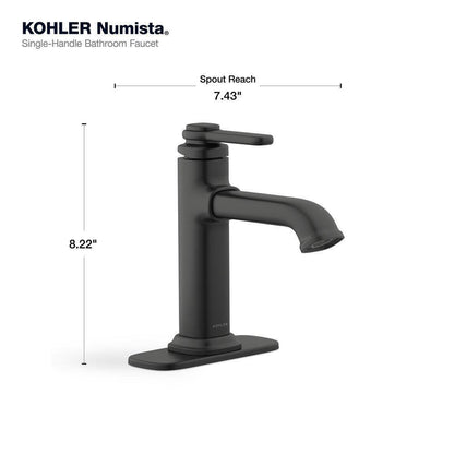 KOHLER Numista Single Hole Single-Handle Bathroom Faucet in Matte Black