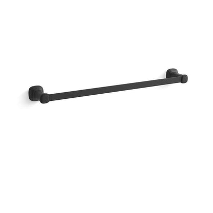 KOHLER Numista 24 in. Bathroom Modern Luxury Towel Bar in Matte Black