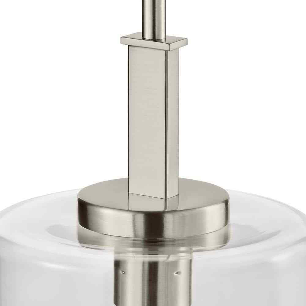 Hampton Bay Kendall Manor Brushed Nickel Mini Pendant Hanging Light Kitchen
