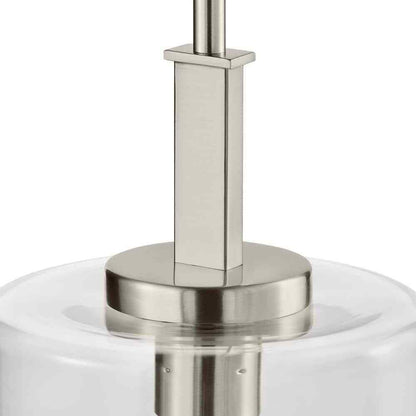 Hampton Bay Kendall Manor Brushed Nickel Mini Pendant Hanging Light Kitchen