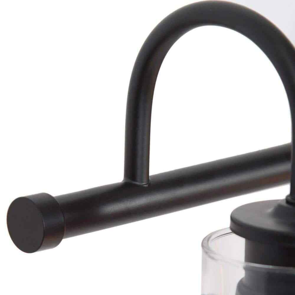 LNC Modern Industrial 22 in. 3-Light Black Bathroom Vanity Light Wall Sconce