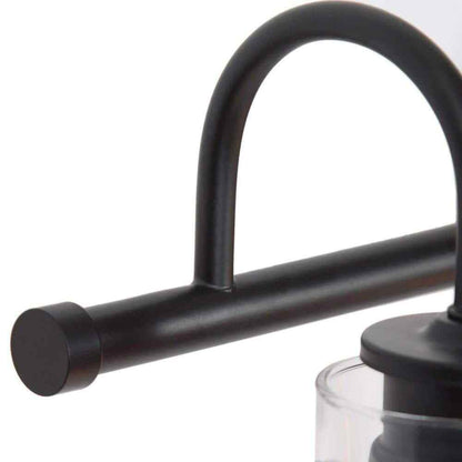 LNC Modern Industrial 22 in. 3-Light Black Bathroom Vanity Light Wall Sconce
