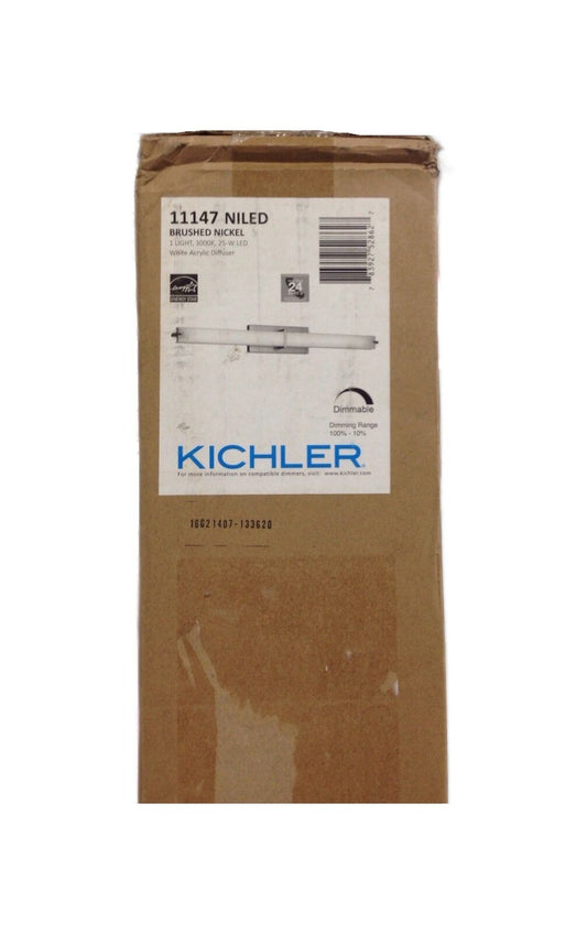 KICHLER Independence 11 in Brushed Nickel Integrated LED Linear Vanity Light Bar