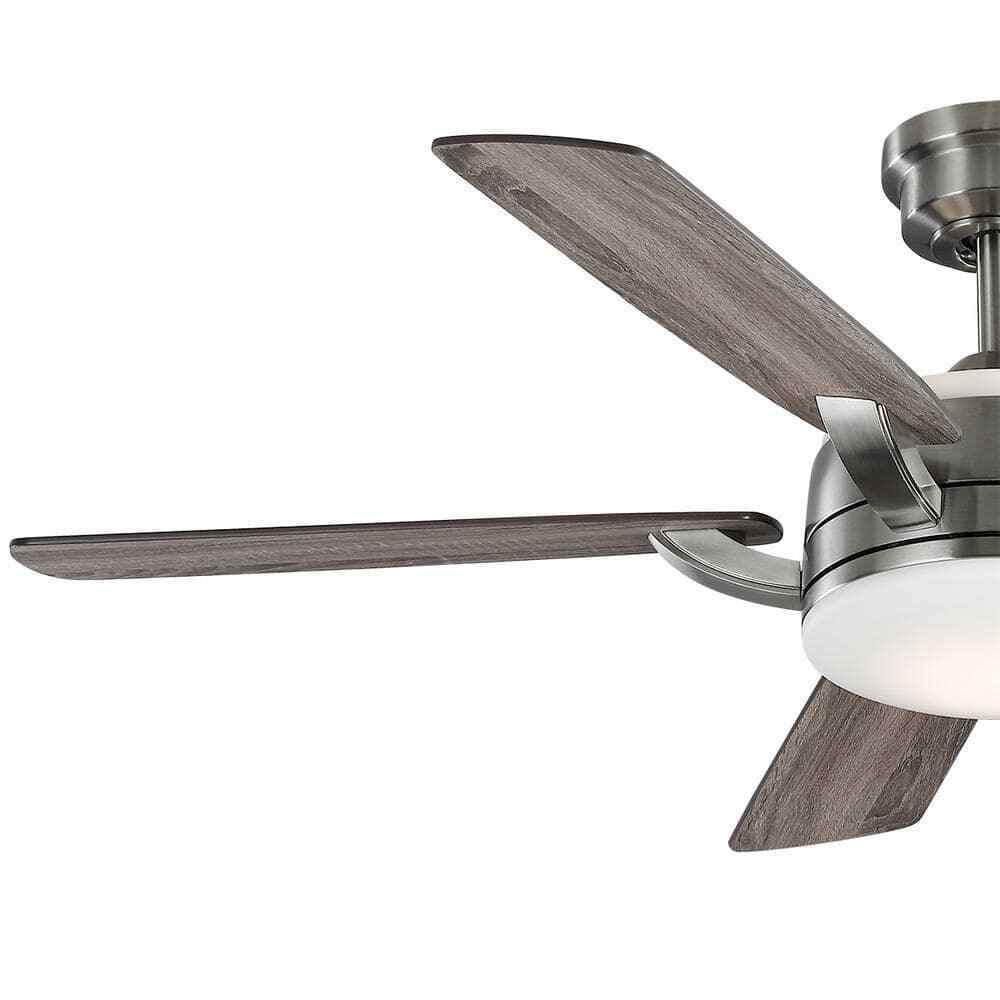 Home Decorators Colemont 52 in. Integrated LED Brushed Nickel Ceiling Fan