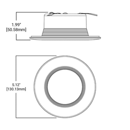 HALO RL4 Series 4-inch recessed LED retrofit module, Integrated LED Matte white