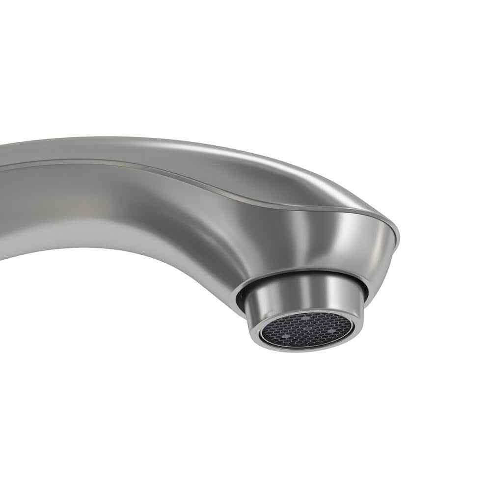Glacier Bay 4 in. Centerset 2-Handle Low-Arc Bathroom Faucet in Brushed Nickel