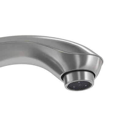 Glacier Bay 4 in. Centerset 2-Handle Low-Arc Bathroom Faucet in Brushed Nickel