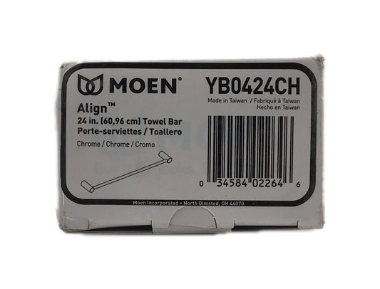 MOEN Align 24 in. Towel Bar in Chrome YB0424CH