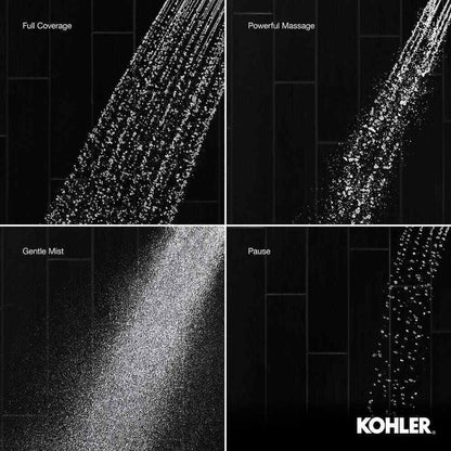 KOHLER Claro 3-Spray Wall Mount Handheld Shower Head 1.75 GPM