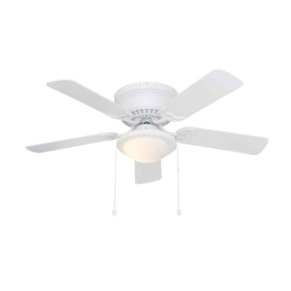 Hugger 44 in. LED Matte White Ceiling Fan AL383CP-MWH