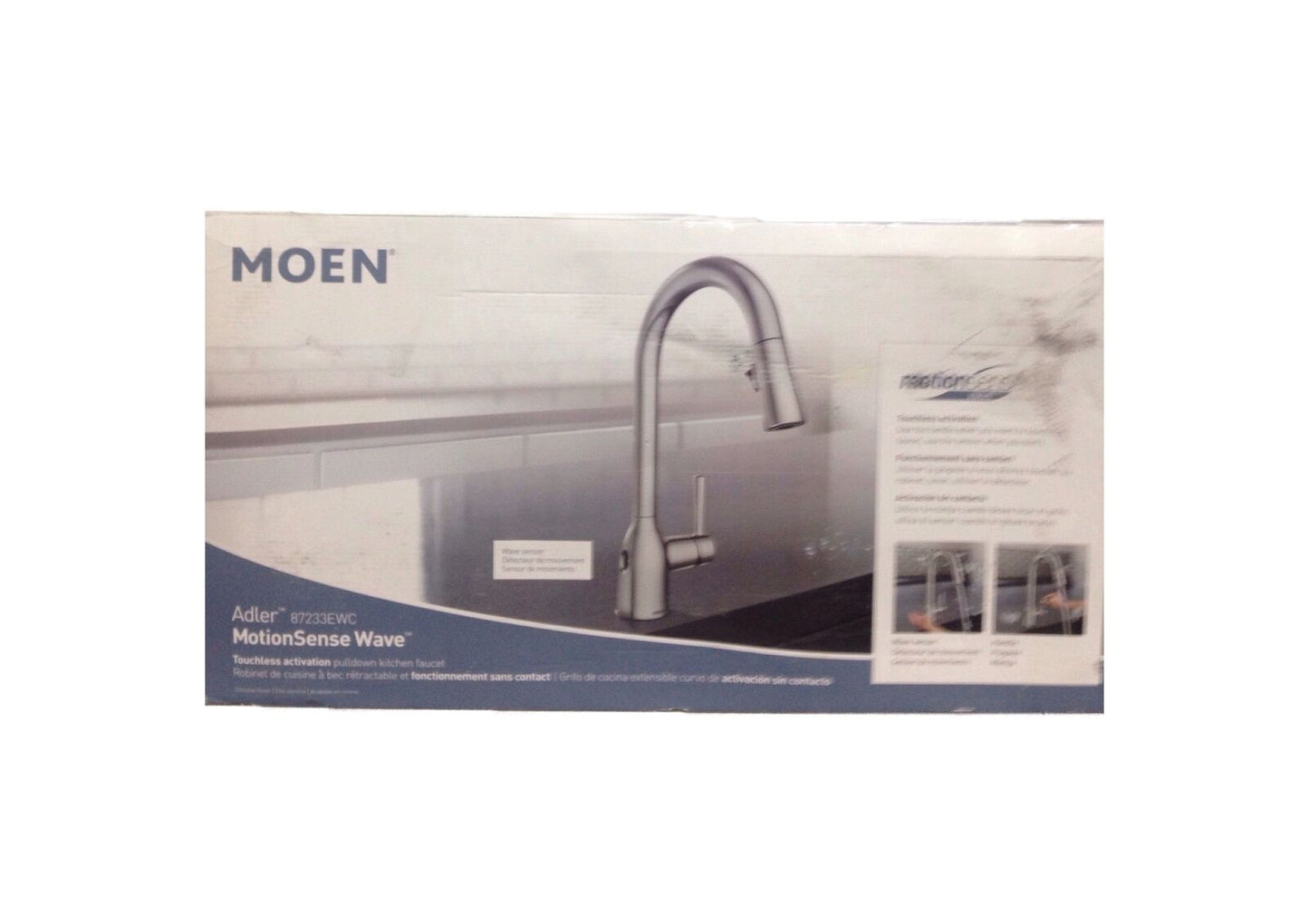 MOEN Adler Touchless Pull-Down Kitchen Faucet w/ MotionSense in Polished Chrome