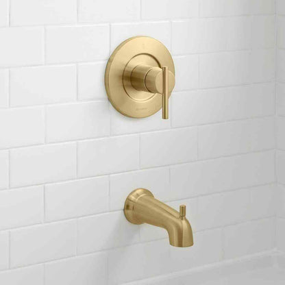 Glacier Bay Dorind Tub and Shower Faucet 1.8 GPM in Matte Gold Valve Included