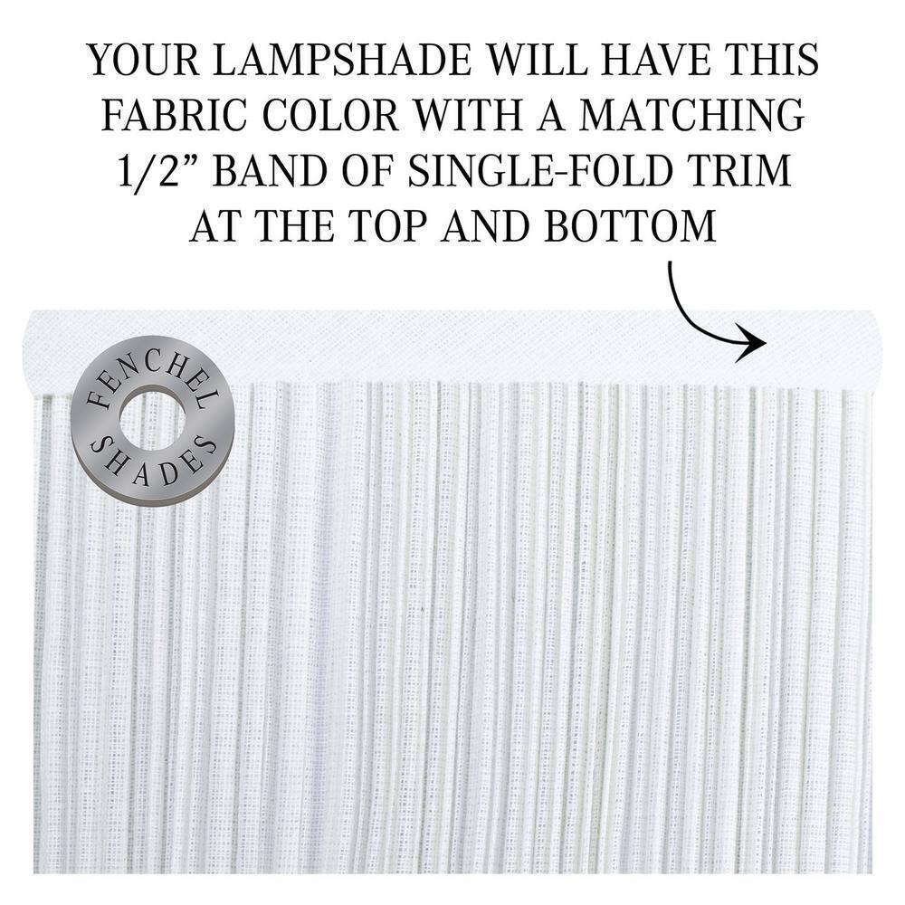 Pleated Mushroom White Drum Lamp Shade 14x14x17