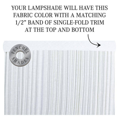 Pleated Mushroom White Drum Lamp Shade 14x14x17