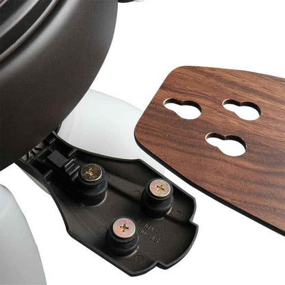 Hampton Bay Hollis 52 in. Indoor LED Bronze Ceiling Fan w/ Light Kit and Remote