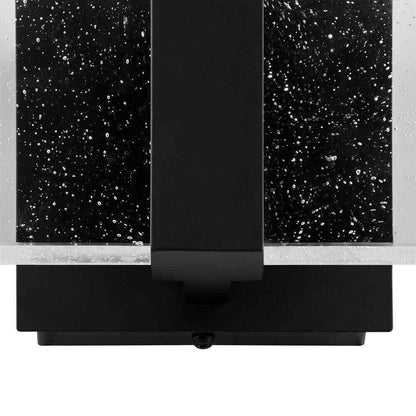 Home Decorators Alberson 2-Light Matte Black LED Indoor Wall Sconce Bubble Glass