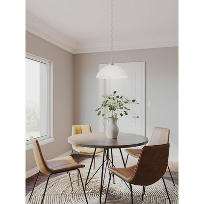 Progress Lighting Classic 1-Light Brushed Nickel Pendant P500149-009