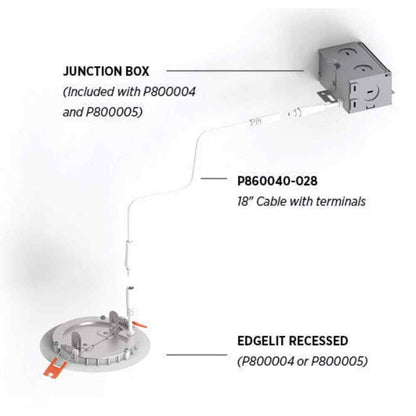 Progress Lighting 7 in. 3000K White Integrated LED Recessed Trim