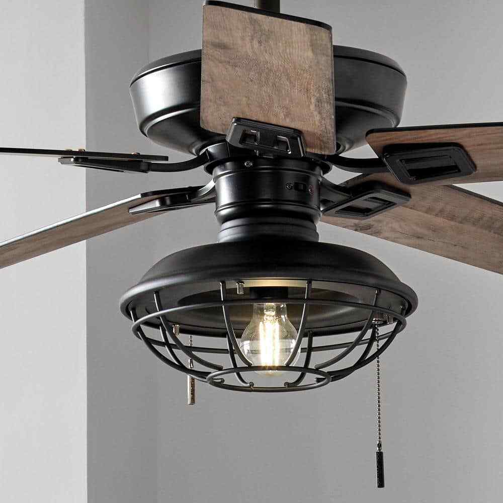 Hampton Bay Universal Matte Black Ceiling Fan LED Light Kit 52229