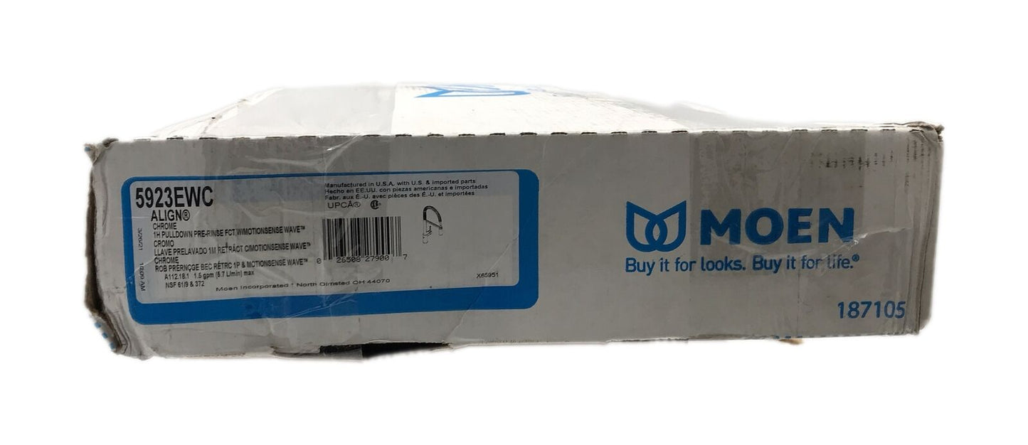 MOEN Align 1-Handle Pre-Rinse Spring Pulldown Kitchen Faucet Chrome